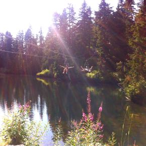 Ziplining on Grouse Mountain,&nbsp;Vancouver